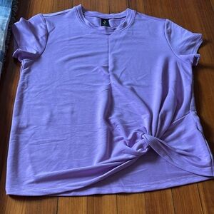 Skechers Blue Tie Front Short Sleeve T-Shirt